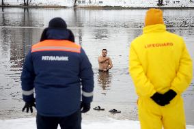 Epiphany on Lake Telbin in Kyiv