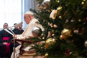 Pope Francis Greets The Diplomatic Corps Accredited To Holy See - Vatican