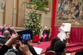 Pope Francis Greets The Diplomatic Corps Accredited To Holy See - Vatican