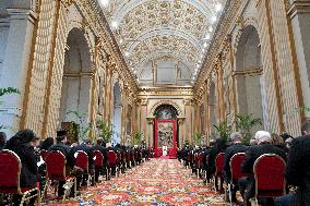 Pope Francis Greets The Diplomatic Corps Accredited To Holy See - Vatican