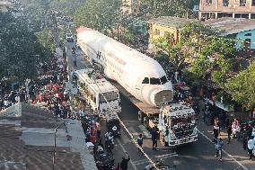 Plane Transported To Assam By Truck