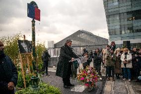 Inauguration Of Rue David Bowie - Paris