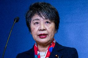 Japan Foreign Minister In Poland