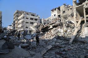 MIDEAST-GAZA-BEIT LAHIA-ISRAEL-ATTACKS-AFTERMATH