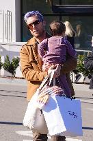 Lance Bass And Family Out - LA