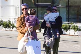 Lance Bass And Family Out - LA