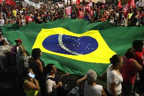 Pro-democracy Act In Sao Paulo, Brazil