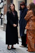 Queen Letizia At APPRAMP Headquarters - Madrid