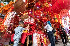 INDONESIA-JAKARTA-CHINESE LUNAR NEW YEAR-DECORATIONS