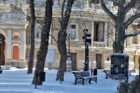 Odesa in snow