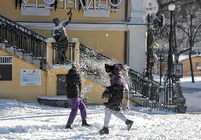 Odesa in snow