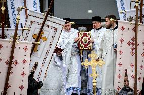 Greek Catholic liturgy in Kyiv on Epiphany