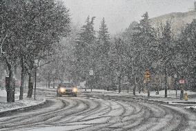 Toronto Gets Hit By Winter Snowstorm