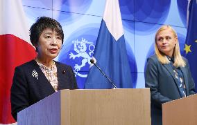 Japan, Finland foreign ministers
