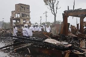 Aftermath of strong quake in central Japan