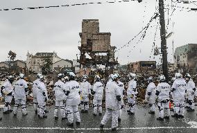Aftermath of strong quake in central Japan