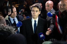 First Visit Of New French Prime Minister Gabriel Attal - Pas De Calais