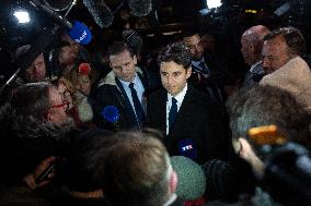 First Visit Of New French Prime Minister Gabriel Attal - Pas De Calais