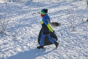 Sledding in Odesa