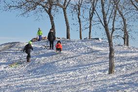 Sledding in Odesa