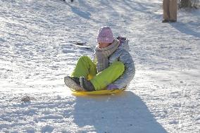 Sledding in Odesa