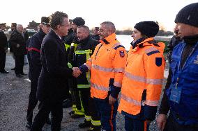 Protection Civile Deal With Flood Damage - Pas-De-Calais