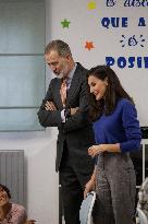 Royals Visit To Gumersindo Azcarate School - Madrid