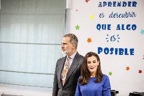 Royals Visit To Gumersindo Azcarate School - Madrid