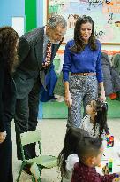 Royals Visit To Gumersindo Azcarate School - Madrid