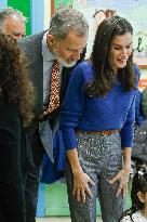 Royals Visit To Gumersindo Azcarate School - Madrid