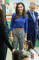 Royals Visit To Gumersindo Azcarate School - Madrid