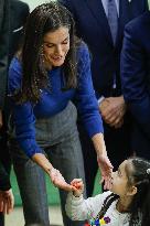 Royals Visit To Gumersindo Azcarate School - Madrid