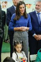 Royals Visit To Gumersindo Azcarate School - Madrid