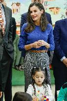 Royals Visit To Gumersindo Azcarate School - Madrid