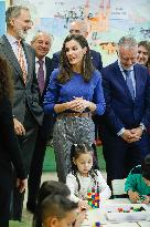 Royals Visit To Gumersindo Azcarate School - Madrid