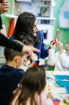 Royals Visit To Gumersindo Azcarate School - Madrid