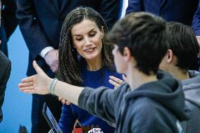 Royals Visit To Gumersindo Azcarate School - Madrid