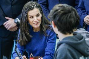 Royals Visit To Gumersindo Azcarate School - Madrid