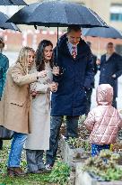 Royals Visit To Gumersindo Azcarate School - Madrid