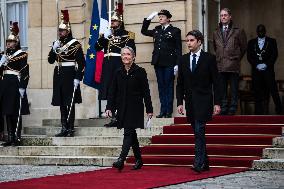 Handover Ceremony For France's New Prime Minister Gabriel Attal