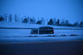 Snowstorm Affects Travel In Des Moines Iowa Area