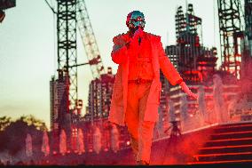 The Weeknd Performs During The After Hours Til Dawn Tour In Milan