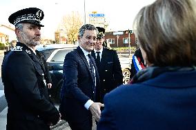 Newly appointed French Prime Minister Gabriel Attal during a visit to Ermont-Eaubonne police station - Ermont