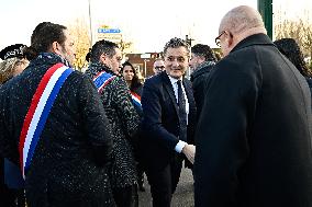 Newly appointed French Prime Minister Gabriel Attal during a visit to Ermont-Eaubonne police station - Ermont