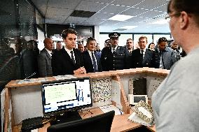 Newly appointed French Prime Minister Gabriel Attal during a visit to Ermont-Eaubonne police station - Ermont