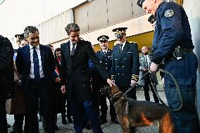 Newly appointed French Prime Minister Gabriel Attal during a visit to Ermont-Eaubonne police station - Ermont