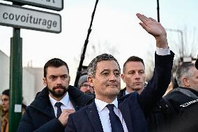 Newly appointed French Prime Minister Gabriel Attal during a visit to Ermont-Eaubonne police station - Ermont