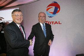 Total CEO Thierry Desmarest gives power to Christophe de Margerie, Paris