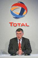 Total mid-year results' conference in Paris