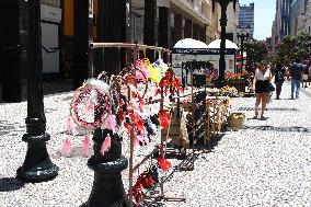 Movement of people in the Center of Curitiba PR